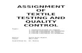 Textile Testing and Quality Control