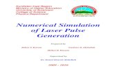 Numirical Simulation of Laser Pulse Generation