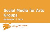 Social Media for community performing arts groups