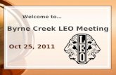 Oct 25 Leo Meeting Powerpoint