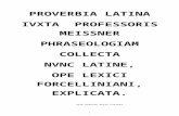 Proverbia Latina per ipsam linguam Latinam explicata