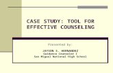 Case study tool for effective counseling