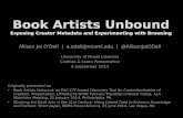 Book Artists Unbound: Exposing Creator Metadata and Experimenting with Browsing