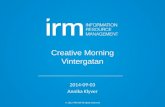 Creative mornings -Vintergatan irm 2014-09-04