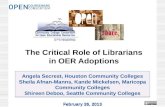 The Critical Role of Librarians In OER Adoption