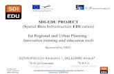 SDI-EDU project at ICEIRD2011