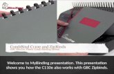 GBC CombBind C110e Plastic Comb Binding Machine Zipbind Demo