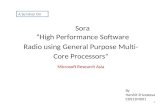Sora- A High Performance Baseband DSP Processor