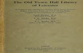 (1919) A Catalogue of the Old Town Library of Leicester
