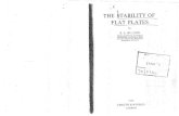 The Stability of Flat Plates - Bulson