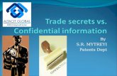 Trade secrets vs. confidential information
