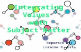 Integrating values with subject matter   pot