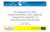 2008-05 - EU Support for EPA Implementation and Regional Integration - Agenda on Services and Investment