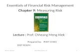 Measuring risk essentials of financial risk management