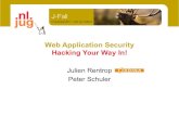 Web Application Security; Hacking your way in!