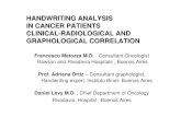 Handwriting analysis in cancer patients