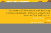Kenya – The status of extension and advisory services in Kenya: a case study of policies, capacities, approaches and impact