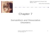 Chapter 7 -Somataform and Dissociative Disorders