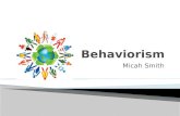 Micah Smith Behaviorism
