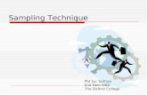 Sampling Technique by Sathya VTU 2nd Sem BRM