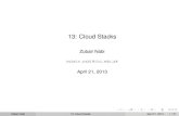 Topic 13: Cloud Stacks