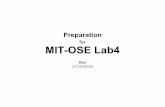 Preparation for mit ose lab4