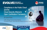 Compliance in Public Cloud & CSA Framework