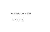 Transition Year 2014 / 2015
