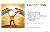 Facilitation of F2F meetings