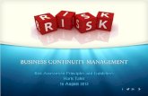 Risk assessment principles and guidelines
