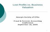 Lost Profits Vs Business Valuation Final 091809
