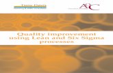 Quality Improvement Using Lean and Six Sigma Processes