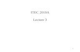 ITEC 2010A Systems Analysis and Design I The Analyst as Project ...