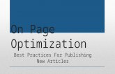 On page optimization