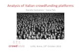 Analysis of Italian Crowdfunding Platforms - by D.Castrataro, I.Pais (presented at crowdfuture)