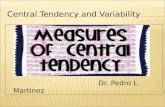 Central tendency Measures and Variability