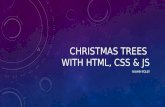 Christmas Trees Made with HTML CSS and JS