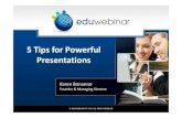 5 Tips for Powerful Presentations