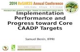 Implementation Performance and Progress toward Core CAADP Targets