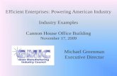 Efficient Enterprises: Powering American Industry- Industry Examples, Michael Greenman, Glass Manufacturing Industry Council