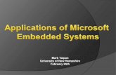 Applications Of Microsoft Embedded Systems
