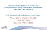 SMMC Long-term Care Provider Webinar:  Medicaid Pending