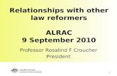 Relationships with other law reformers