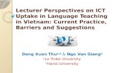 Lecturer perspectives on ict uptake in language teaching thu&giang-dec11