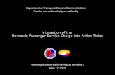Integration of Domestic Passenger Service Charge into Airline Ticket