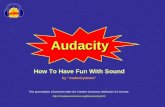 Audacity tutorial powerpoint