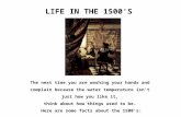 Life In The 16th Century