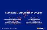 Summon and LibGuides in Drupal