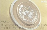 Top 20 Developing Country Suppliers to the United Nations