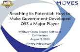 Reaching It's Potential: How to Make Government-Developed OSS A Major Player
